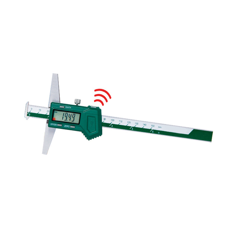 INSIZE 1144-5001AWL Digital Double Hook Depth Gauge, 0-20"/0-500mm, Wireless