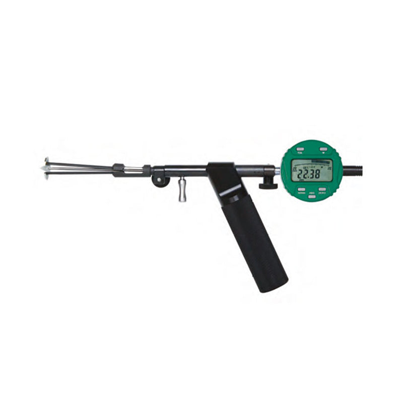 INSIZE 2436-200 Pistol Grip Groove Bora Gauge, Contact Points, 1.58-7.87", Travel of Contact Point .39"