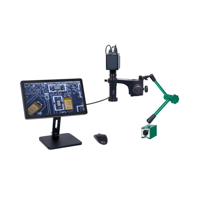 INSIZE 5317-AF109 Flexible Arm Auto Focus Digital Microscope (With Display & Magnetic Stand), 20X~123X