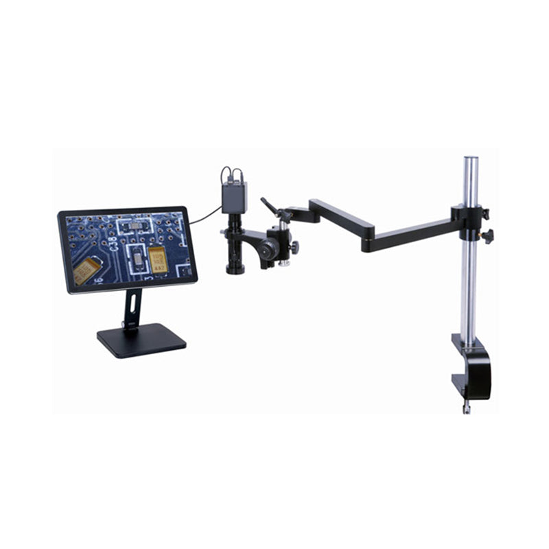 INSIZE 5317-AF110 Flexible Arm Auto Focus Digital Microscope (With Display & Desktop Clamp), 20X~123X