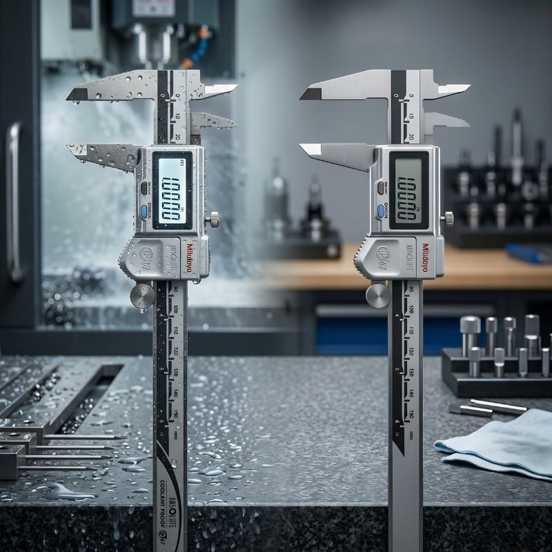 Mitutoyo Coolant-Proof vs Standard Calipers: Do You Really Need the Upgrade?