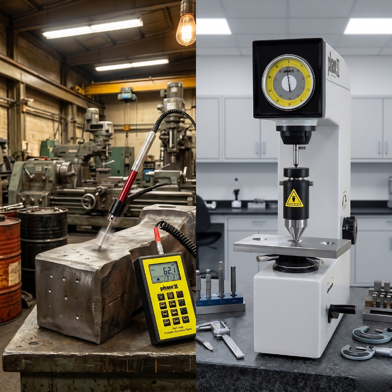 Phase2+ Leeb vs Rockwell Hardness Testing: Pros, Cons, and Use Cases