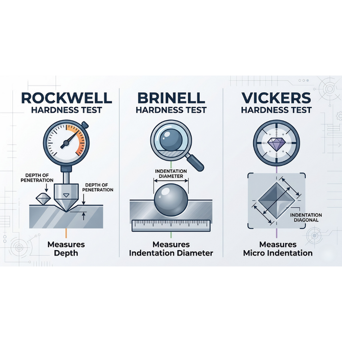 Rockwell vs Brinell vs Vickers Hardness Testing: Which Method Is Right for You?