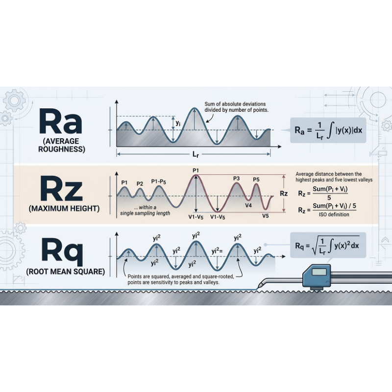 Surface Roughness Ra, Rz, Rq: A Practical Guide — Precision Engineering ...