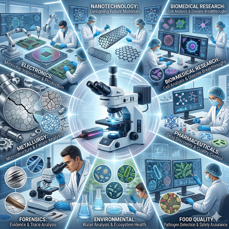 Top 10 Applications of Microscopes in Research and Industry