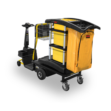 Amigo Dex Pro Janitorial Cart Rear Angle View