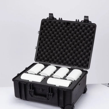 Autel Robotics Dragonfish Battery Bundle Open Travel Case With Batteries In It