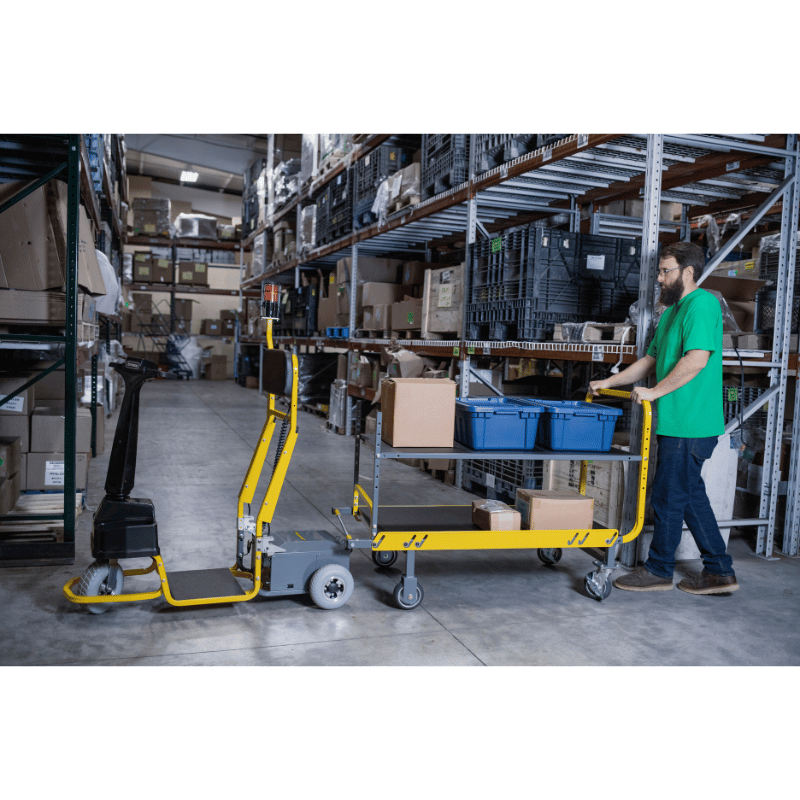 Dex Pro+ Lifestyle Carrying Several Boxes On Two Shelf Trailer