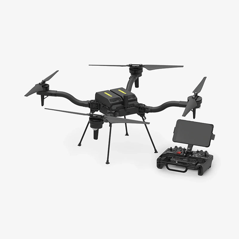 Freefly Astro Max (NDAA/Blue) Top Corner View Unfolded With RC
