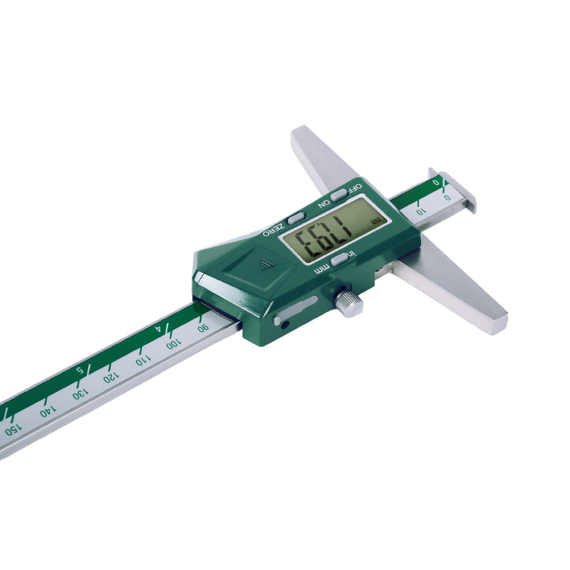 Insize 1144 Digital Double Hook Depth Gauges Corner Left View
