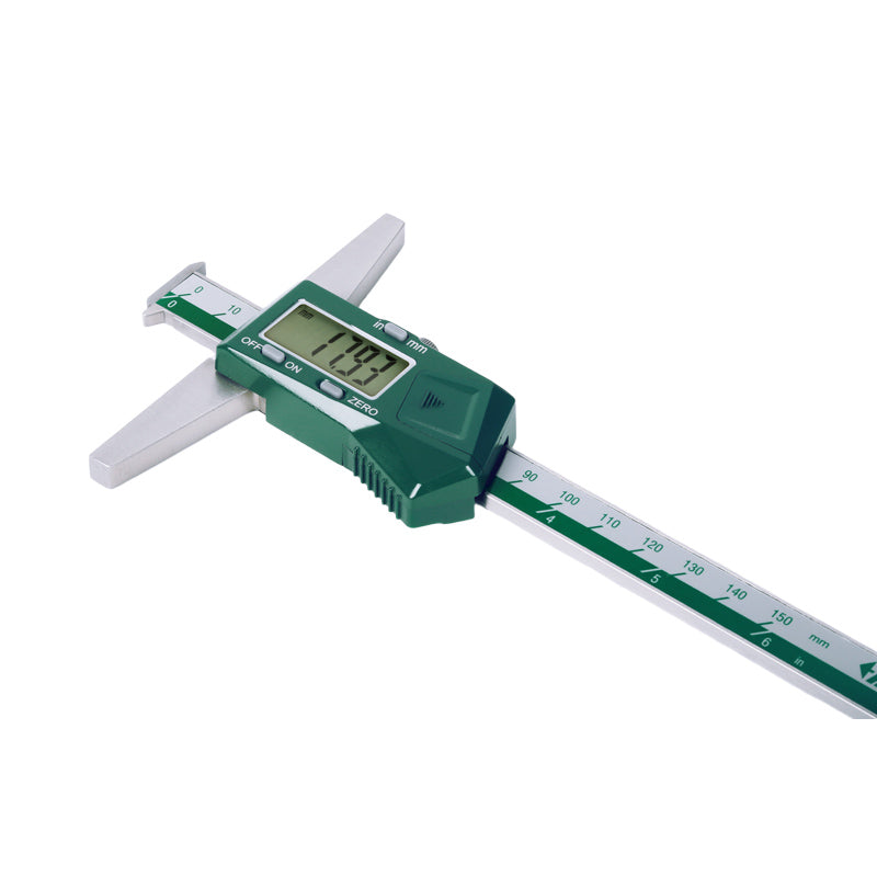 Insize 1144 Digital Double Hook Depth Gauges Corner Right View