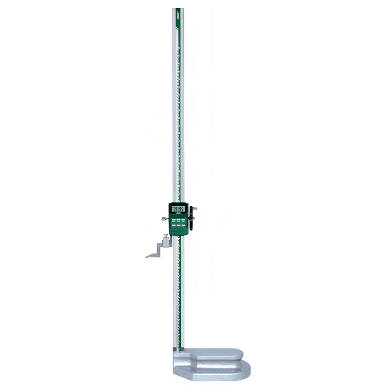 Insize 1156 Digital Height Gauges With Driving Wheel Front Tall View