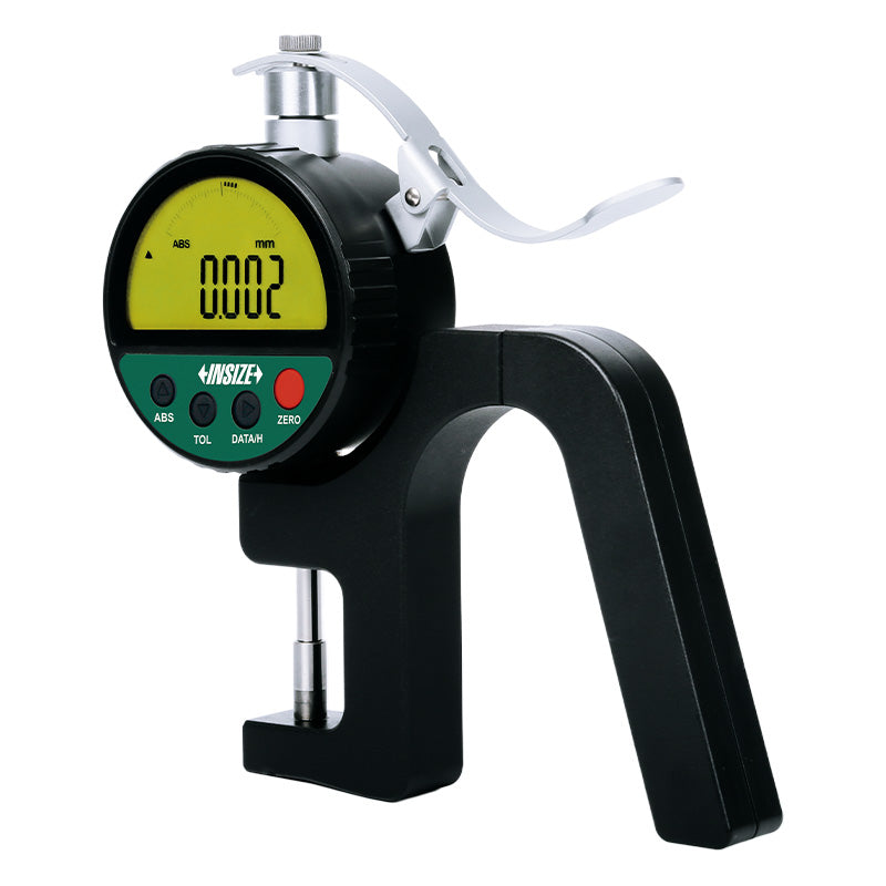 Insize 2879 High Precision Digital Thickness Gauges Angled View