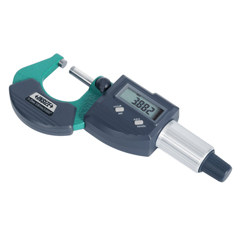 Insize 3102 Digital Outside Micrometers Front View