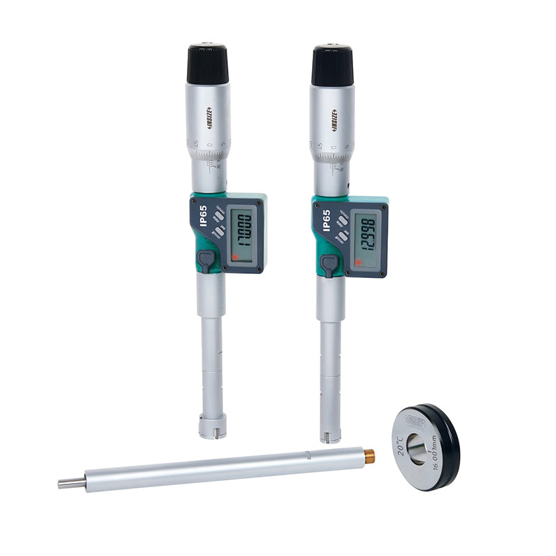 Insize 3127 Digital Two Points/Three Points Internal Micrometers Extension Rod and Setting Ring