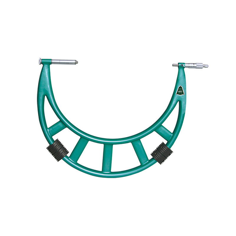Insize 3205 Outside Micrometers With Extension Anvil Collar Front View