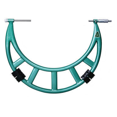 Insize 3206 Outside Micrometers With Interchangeable Anvils Front View Larger Size
