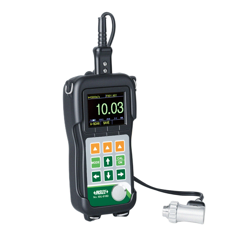 Insize ISU-810D Ultrasonic Thickness Gauge Front Left View
