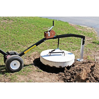Mag-Mate MCLLEGM Septic Lid Lift System With Concete Block