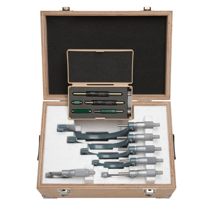 Mitutoyo 103-904-10 Micrometer Set 0-6" .001 RA