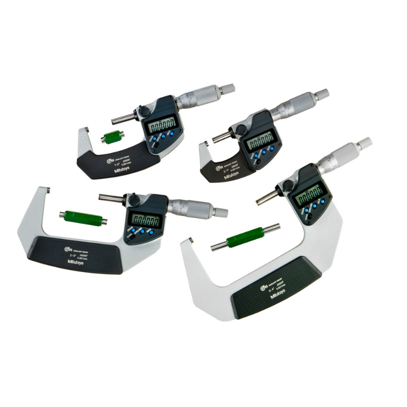 Mitutoyo 293-961-32 Digimatic Micrometer Set 0 - 4" RA SPC IP65
