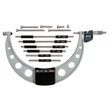 Mitutoyo 340-352-30 Digimatic Interchangeable Anvil Outside Micrometer 6-12" SPC IP65