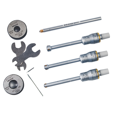 Mitutoyo 368-916 Holtest 3 Gage Set .275-.5" Carb,TN