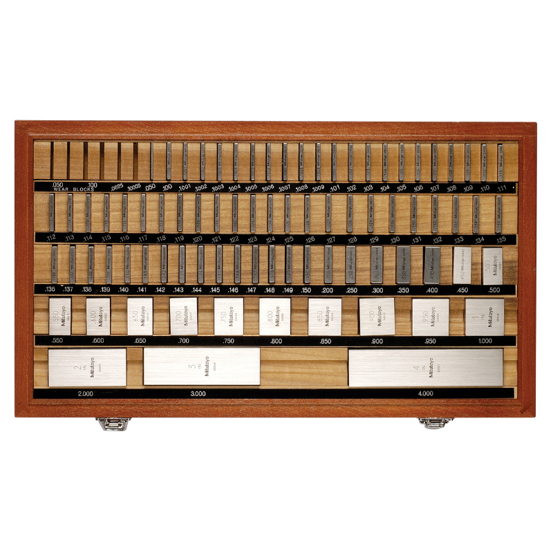 Mitutoyo 516-402-26 81pc Inch Square AS-0 Gage Block Set