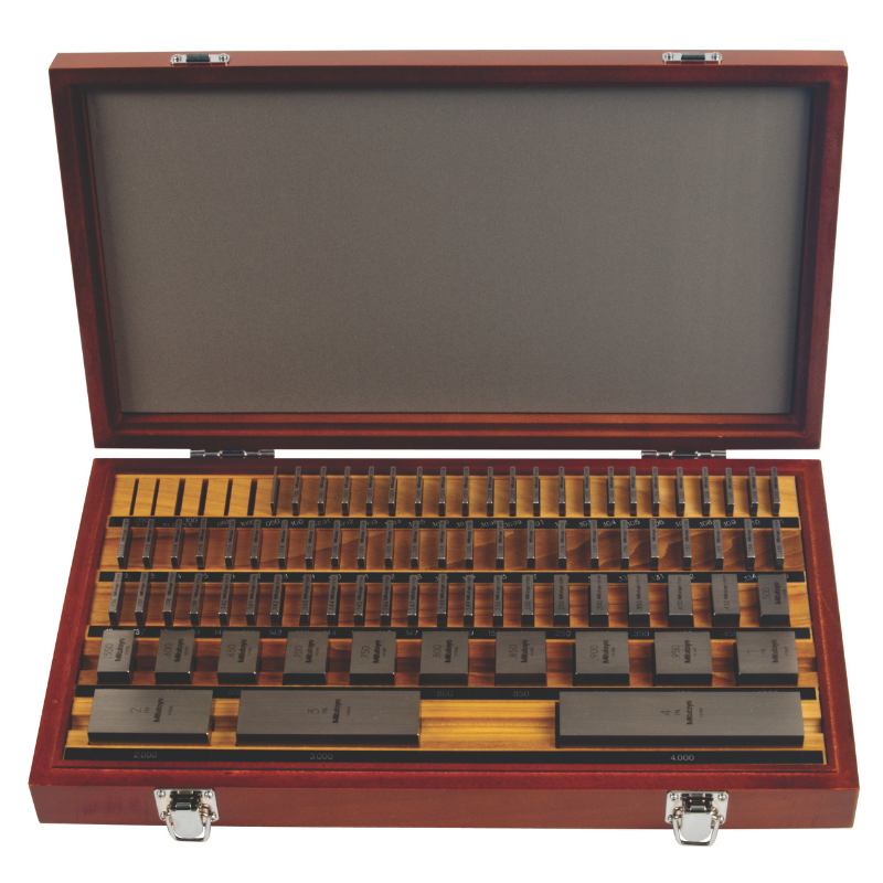 Mitutoyo 516-404-26 81pc Square Steel AS-2 Gage Block Set