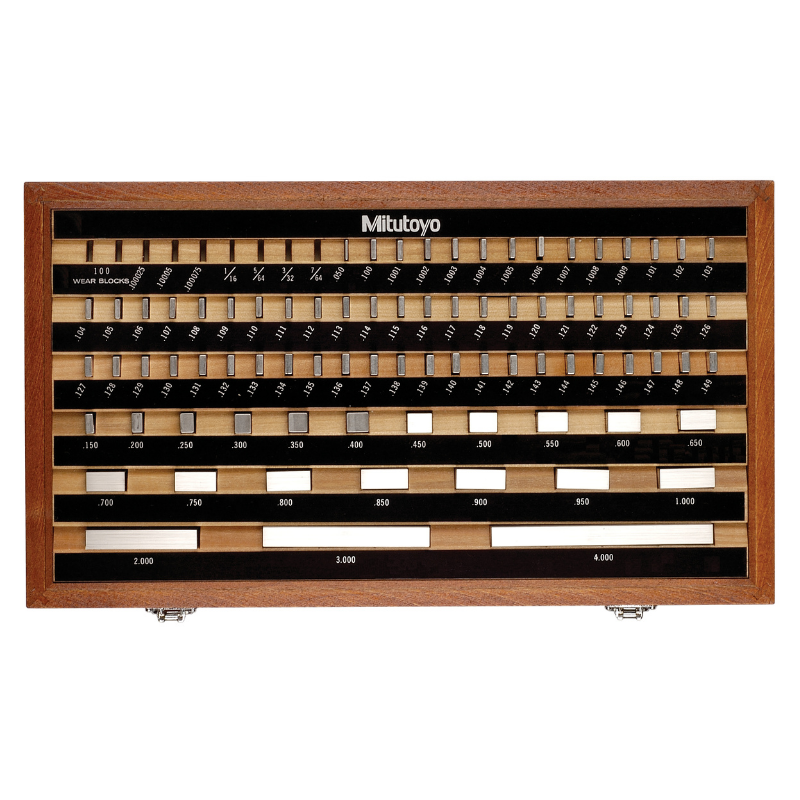 Mitutoyo 516-902-26 81pc Inch Rectangle AS-0 Gage Block Set
