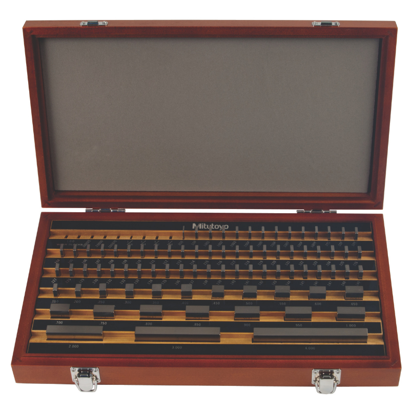 Mitutoyo 516-903-26 81pc Inch Rectangle AS-1 Gage Block Set