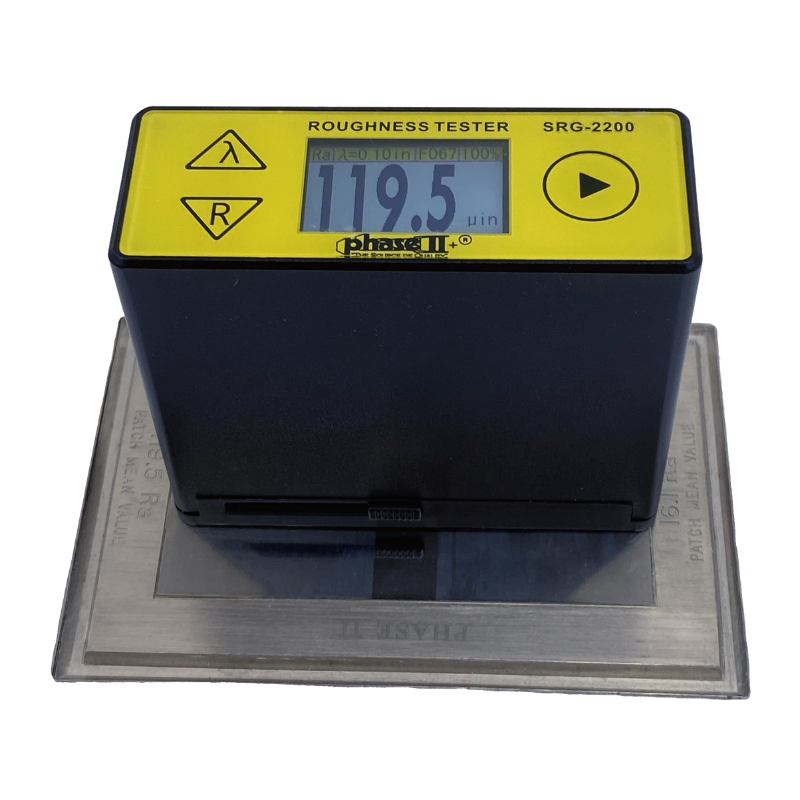 Phase2+ SRG-2200 Handheld Surface Roughness Tester On Surface Plate