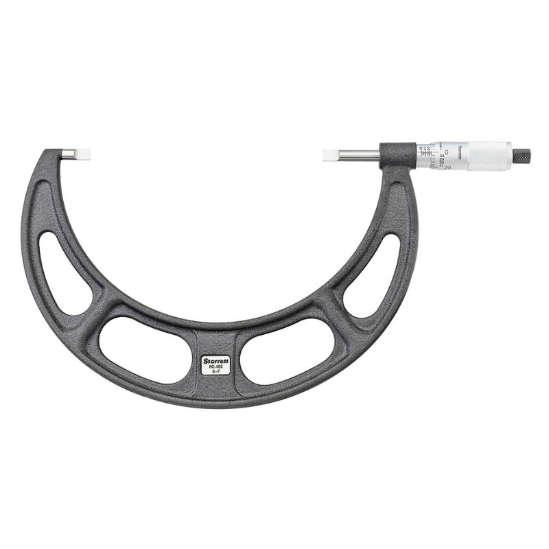 Starrett 486P-7 Blade Type Micrometer 6-7"