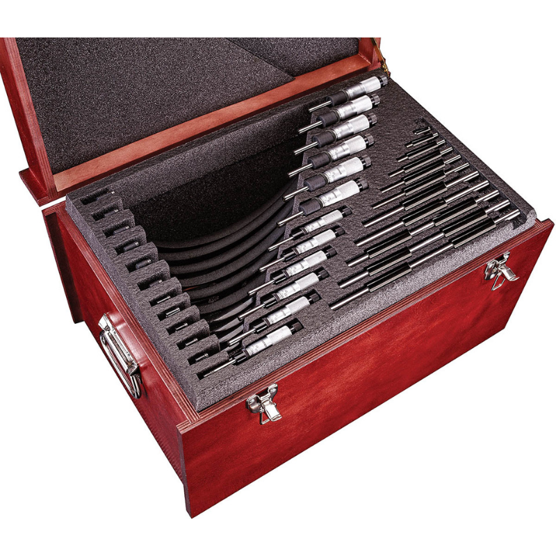 Starrett S436MEXRLZ Outside Micrometer Set